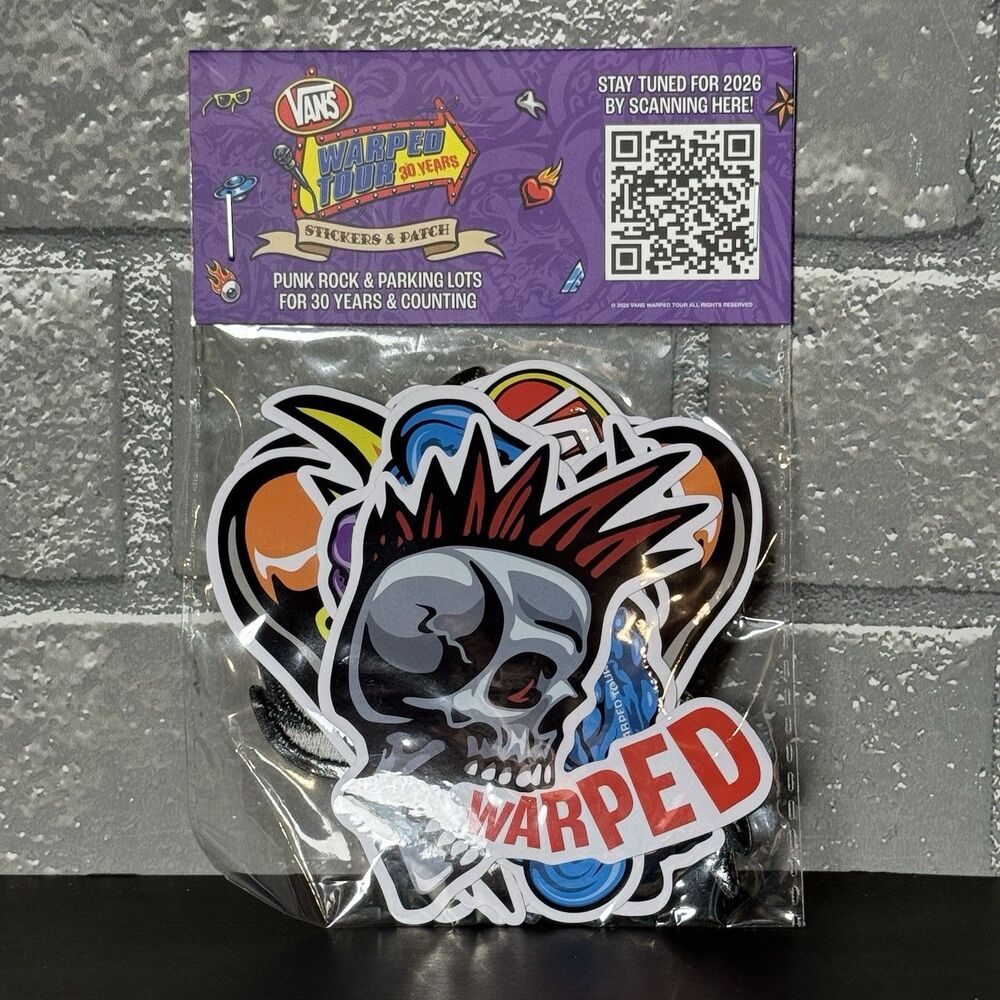 Vans Warped Tour 30 Years 2CD Compilation With Sticker Patch Pack Sealed - Picture 5 of 6